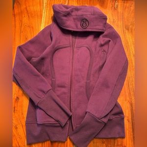 Lululemon full zip hoodie. Never worn. Purple. Size 12